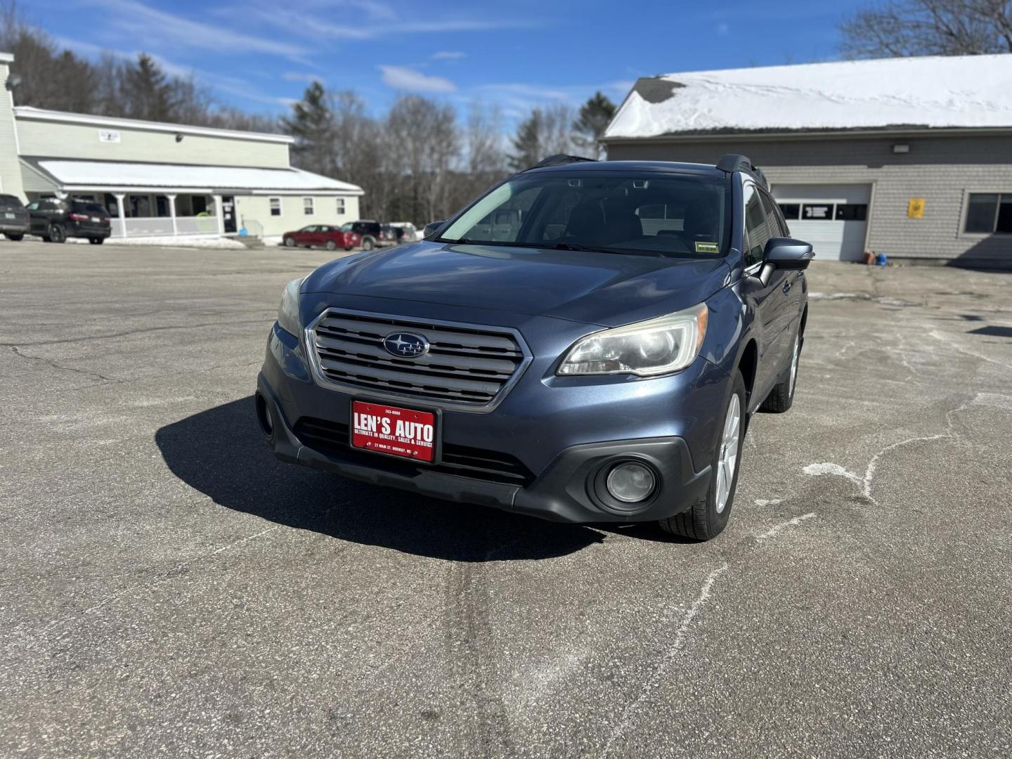 2014 BLUE /Black Subaru Outback 2.5i Premium (4S4BSAFC1F3) with an 2.5L H4 DOHC 16V engine, 6-Speed Automatic transmission, located at 27 Main St., Norway, MD, 04268, (207) 743-0900, 44.199795, -70.530807 - Photo#0